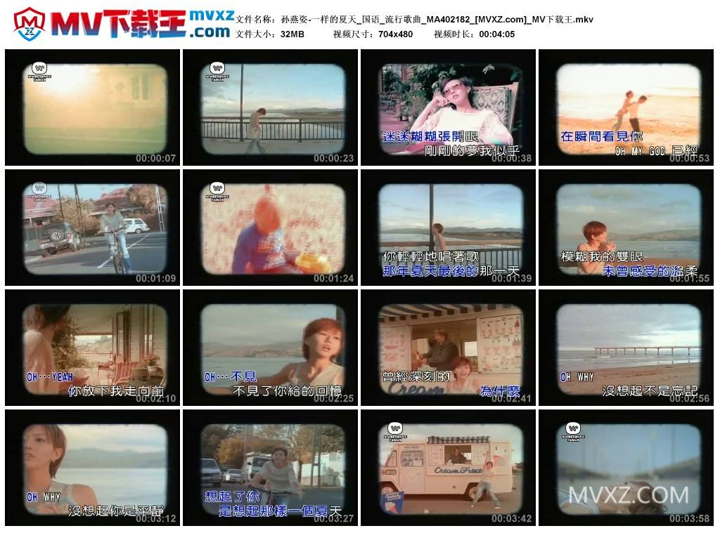 孙燕姿-一样的夏天_国语_流行歌曲_MA402182